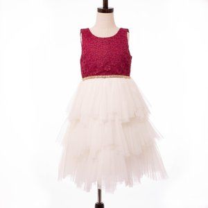 American Princess Ivory Berry Sleeveless Formal Dress Girls